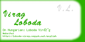 virag loboda business card